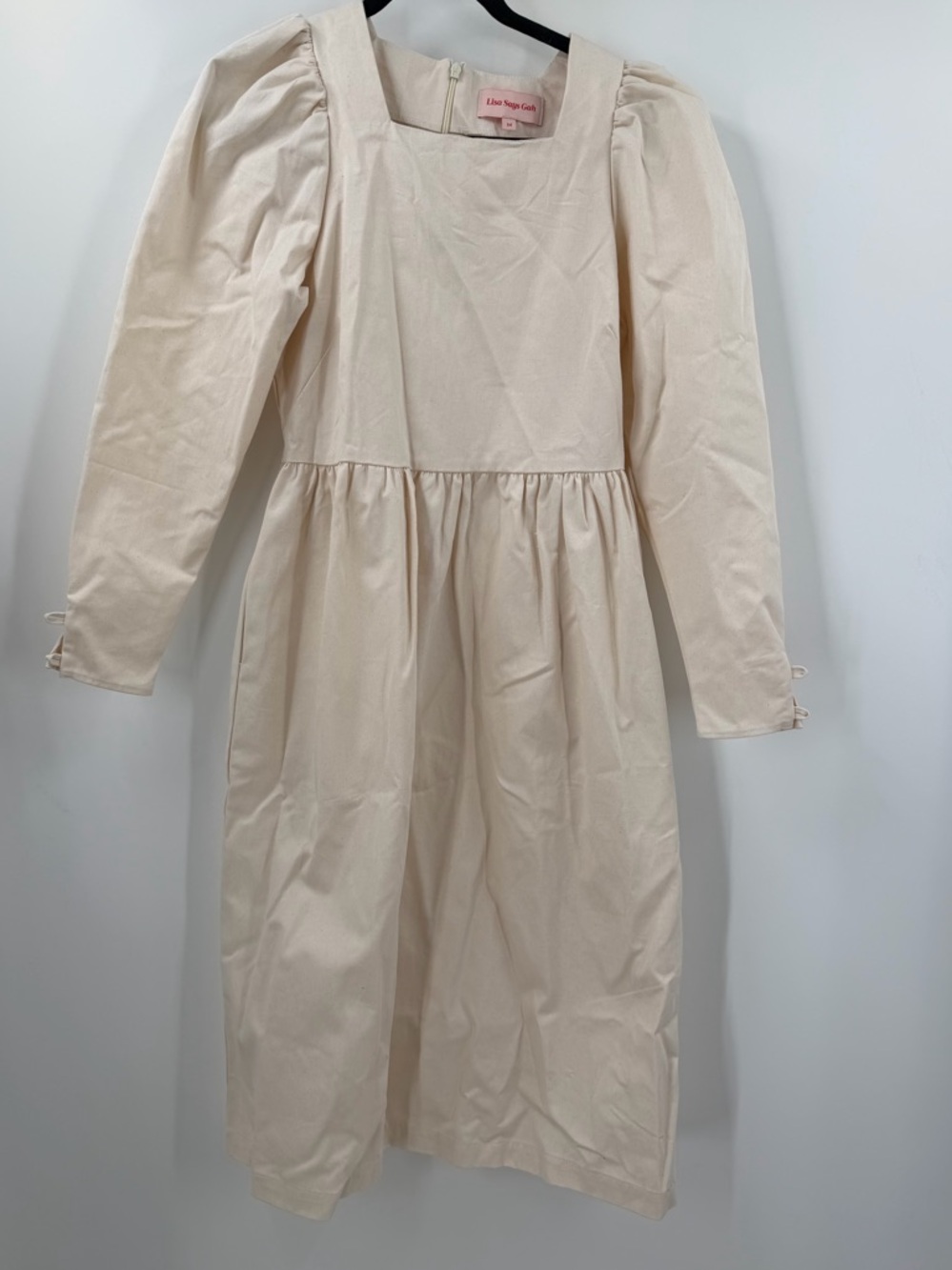 Lisa Says Gah Maddie Midi Dress in Pearl Women’s Size M